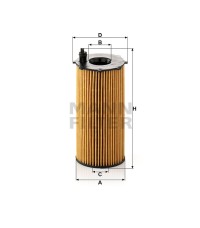 Фильтр масляный MANN-FILTER HU 820/2 X