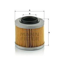 Фильтр масляный MANN-FILTER MH 65/1