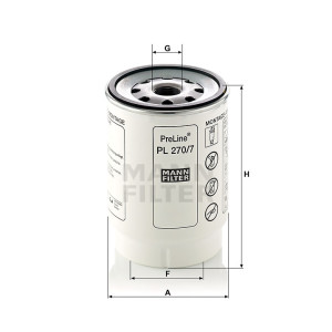 Фильтр топливный MANN-FILTER PL 270/7 X