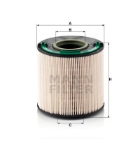 Фильтр топливный MANN-FILTER PU 1040 X
