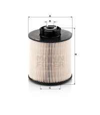 Фильтр топливный MANN-FILTER PU 1046/1 X