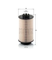 Фильтр топливный MANN-FILTER PU 1059 X