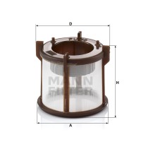 Фильтр топливный MANN-FILTER PU 50X