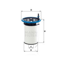 Фильтр топливный MANN-FILTER PU 7005