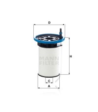 Фильтр топливный MANN-FILTER PU 7005