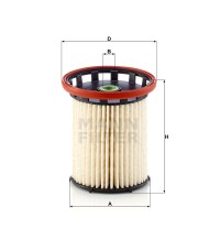 Фильтр топливный MANN-FILTER PU 8021