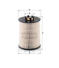 Фильтр топливный MANN-FILTER PU 815 X