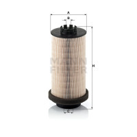 Фильтр топливный MANN-FILTER PU 999/1 X