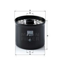 Фильтр топливный MANN-FILTER P 917 X