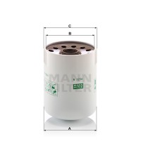 Фильтр масляный MANN-FILTER W1254