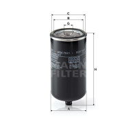 Фильтр топливный MANN-FILTER WDK 724/1