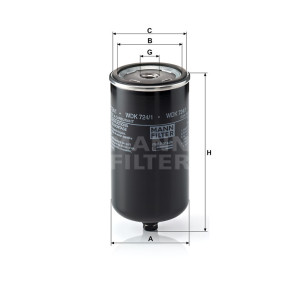 Фильтр топливный MANN-FILTER WDK 724/1