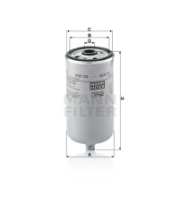 Фильтр топливный MANN-FILTER WDK 725