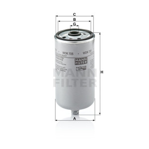 Фильтр топливный MANN-FILTER WDK 725