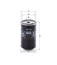 Фильтр масляный MANN-FILTER WD 724/6