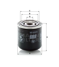 Фильтр масляный MANN-FILTER WD 920/3