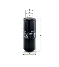 Фильтр масляный MANN-FILTER WH 1263