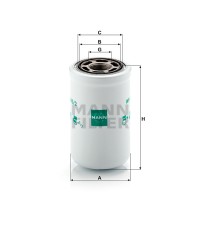 Фильтр масляный MANN-FILTER WH 945/2