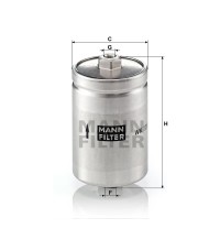 Фильтр топливный MANN-FILTER WK725 Фильтр топливный MANN-FILTER WK725
