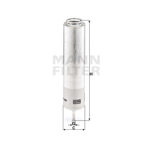 Фильтр топливный MANN-FILTER WK 5001