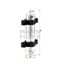 Фильтр топливный MANN-FILTER WK 521/2 Фильтр топливный MANN-FILTER WK 521/2