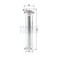 Фильтр топливный MANN-FILTER WK 532