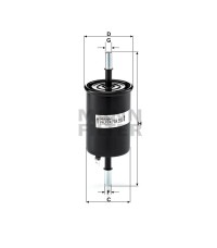 Фильтр топливный MANN-FILTER WK 55/3 Фильтр топливный MANN-FILTER WK 55/3