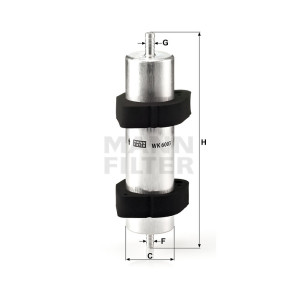 Фильтр топливный MANN-FILTER WK 6003