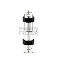 Фильтр топливный MANN-FILTER WK 6008 Фильтр топливный MANN-FILTER WK 6008