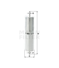 Фильтр топливный MANN-FILTER WK 6011 Фильтр топливный MANN-FILTER WK 6011