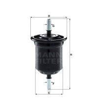 Фильтр топливный MANN-FILTER WK 6013 Фильтр топливный MANN-FILTER WK 6013