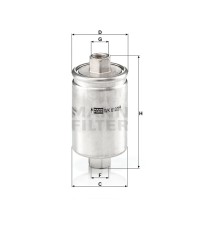 Фильтр топливный MANN-FILTER WK 612/2 Фильтр топливный MANN-FILTER WK 612/2