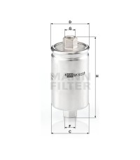 Фильтр топливный MANN-FILTER WK 612/5 Фильтр топливный MANN-FILTER WK 612/5