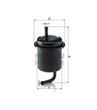 Фильтр топливный MANN-FILTER WK 614/47 Фильтр топливный MANN-FILTER WK 614/47