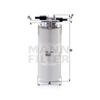 Фильтр топливный MANN-FILTER WK 7002