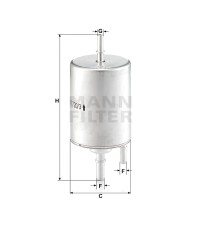 Фильтр топливный MANN-FILTER WK 720/3 Фильтр топливный MANN-FILTER WK 720/3