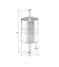 Фильтр топливный MANN-FILTER WK 720/4 Фильтр топливный MANN-FILTER WK 720/4