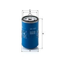 Фильтр топливный MANN-FILTER WK 723/1 Фильтр топливный MANN-FILTER WK 723/1
