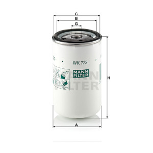 Фильтр топливный MANN-FILTER WK 723 (10)