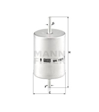 Фильтр топливный MANN-FILTER WK 730/5 Фильтр топливный MANN-FILTER WK 730/5