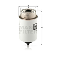 Фильтр топливный MANN-FILTER WK 8015