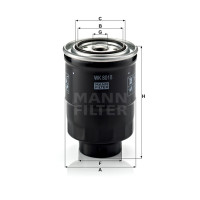 Фильтр топливный MANN-FILTER WK 8018 X