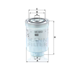 Фильтр топливный MANN-FILTER WK 8053 Z