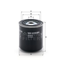 Фильтр топливный MANN-FILTER WK 815/80 Фильтр топливный MANN-FILTER WK 815/80