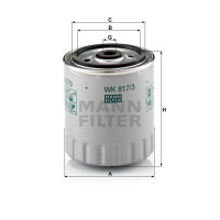 Фильтр топливный MANN-FILTER WK 817/3 X