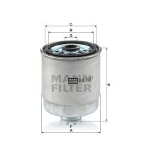 Фильтр топливный MANN-FILTER WK 818/1 Фильтр топливный MANN-FILTER WK 818/1