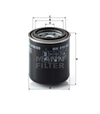 Фильтр топливный MANN-FILTER WK 818/80 Фильтр топливный MANN-FILTER WK 818/80