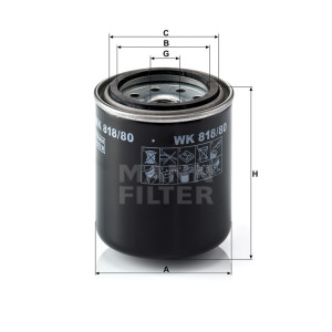 Фильтр топливный MANN-FILTER WK 818/80