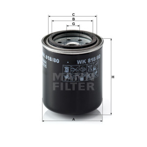 Фильтр топливный MANN-FILTER WK 818/80
