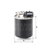 Фильтр топливный MANN-FILTER WK 820/16 Фильтр топливный MANN-FILTER WK 820/16